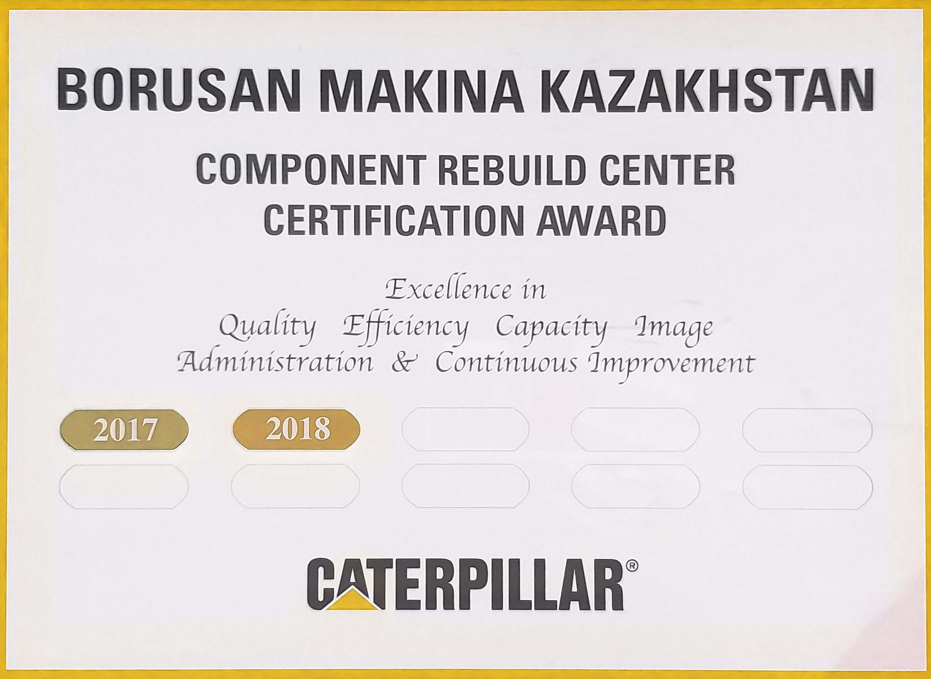 certification