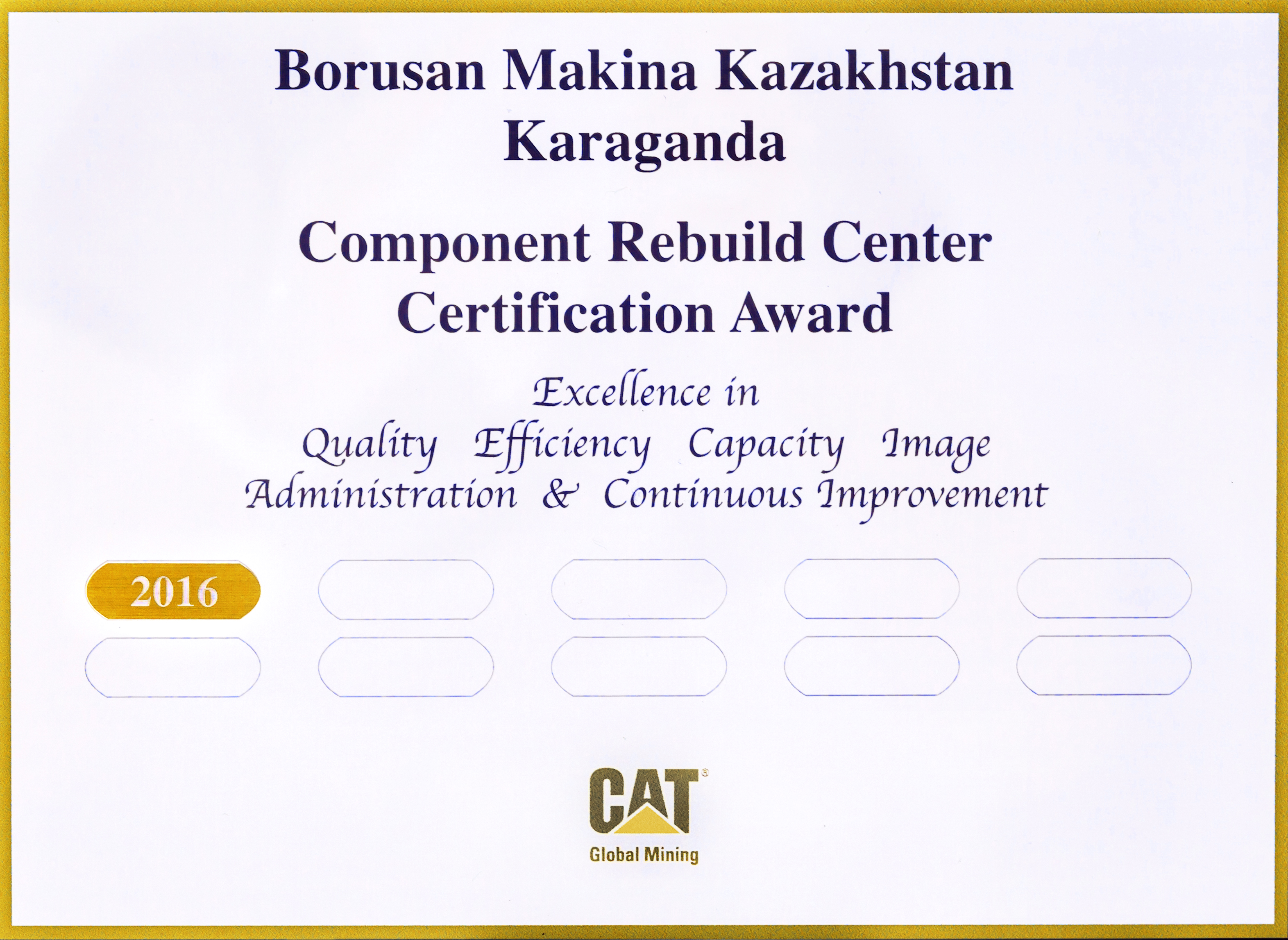 certification